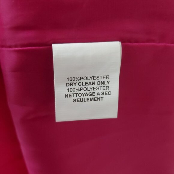 Trina Turk Halter Shift Dress Womens Size 2 Magenta Pink Back Zip Metal Detail - Picture 10 of 15